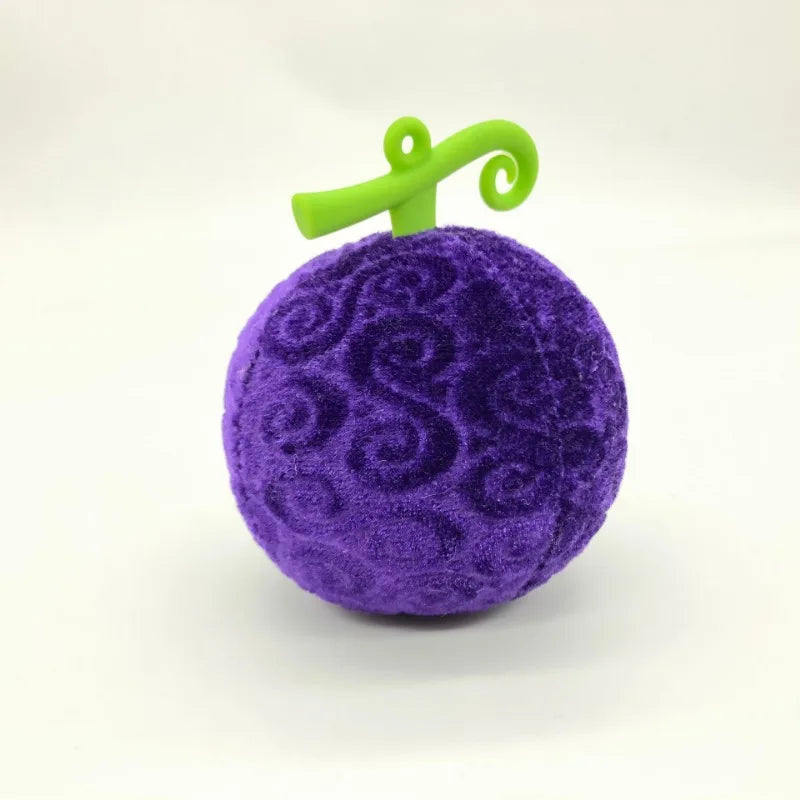 Straw Hat and Purple Fruit Keychain